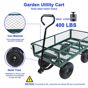 Wagon Cart Garden Cart Trucks in Green