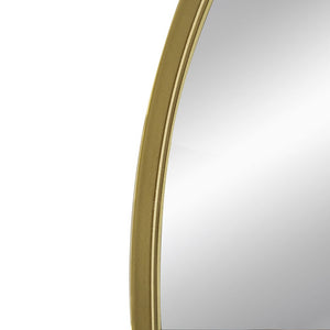 Arched Mirror With Metal Frame, Wall Mirror For Living Room Bedroom Entryway