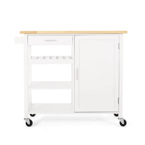 Contemporary Design Kitchen Cart With Wheels