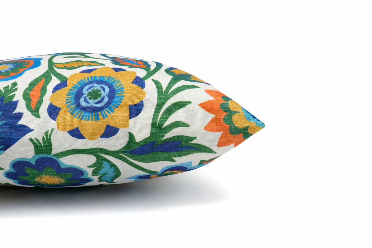2 Pack Outdoor Throw Pillows - Vintage Floral, 18x18 Inch