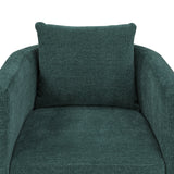 Sutton Light Grey Performance Fabric Swivel Barrel Chair