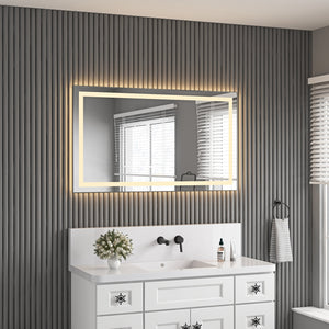 LED Bathroom Mirror with Front and Backlight