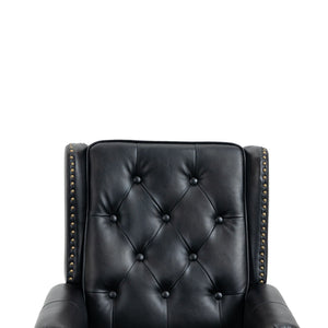Modern Accent Armchair With Sturdy Wood Legs