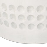 Antique white round planter