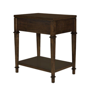Kenna - Nightstand With Storage - Dark Coffee