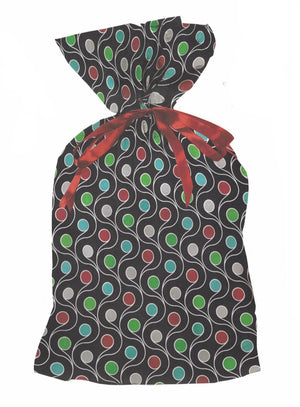 Jumbo Pull String Gift Bag - Swirls