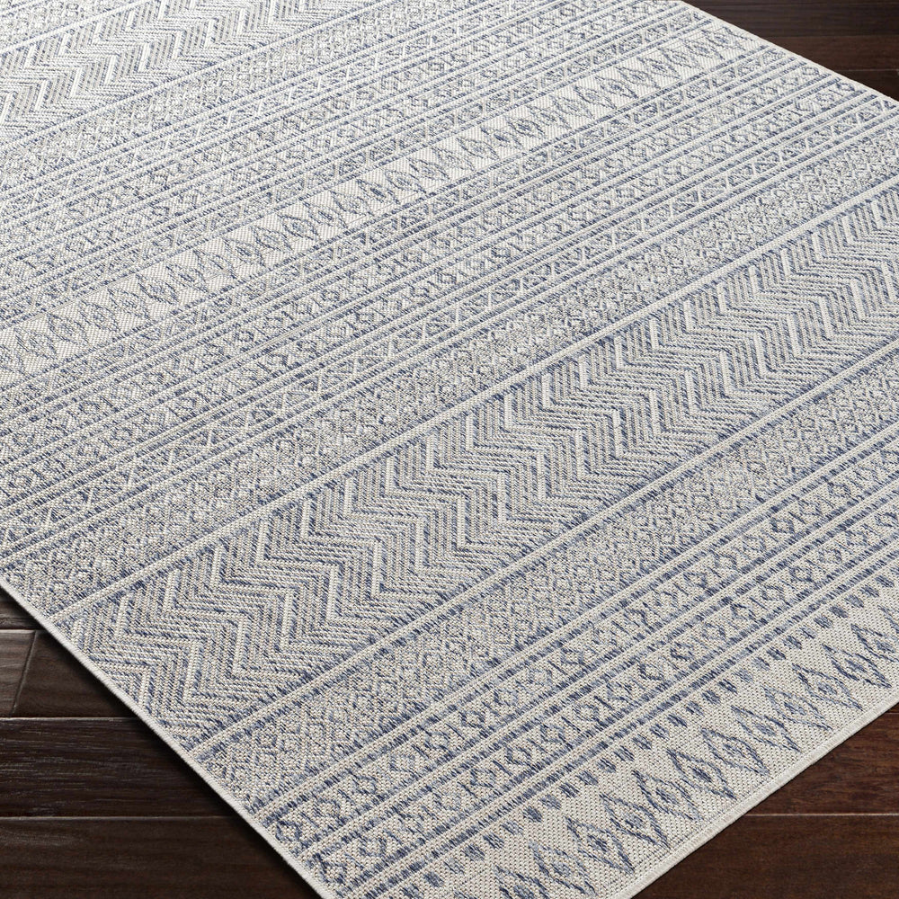 Madras Navy All Over Performance Rug