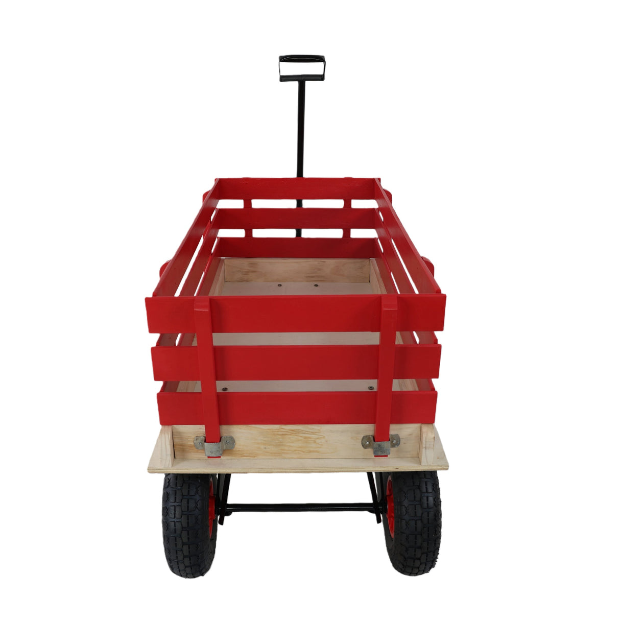 Children's and garden wooden carriagesall-terrain rubber inflatable wheelers