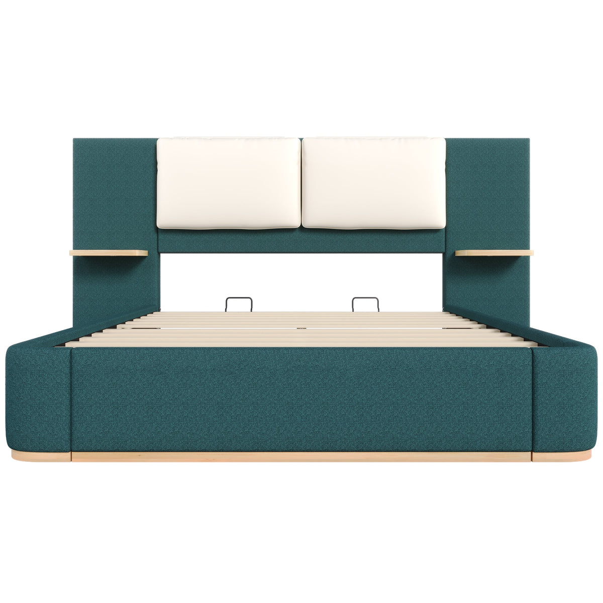 Queen Size Upholstered Platform Bed with Panel