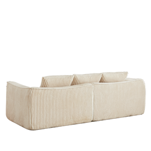 Minimalist 3-Seater Corduroy Sofa