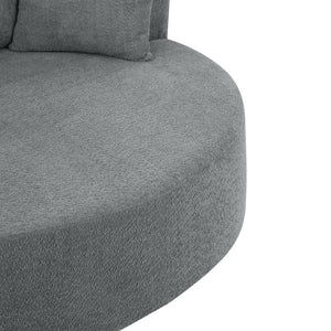 360° Swivel Accent Barrel Chair With 3 Removable Pillows For Living Room