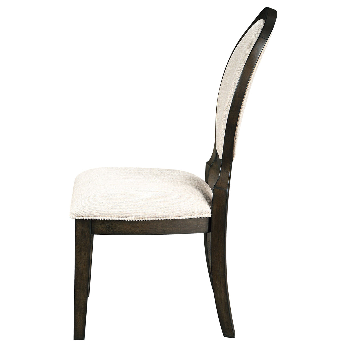 Transitional Oval Dining Chairs, Set of 2