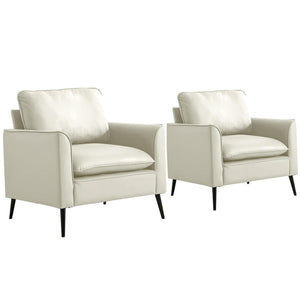 TS Cat Paw Leather Upholstered Sofa 2PC