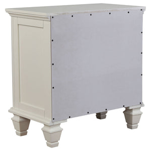 Sandy Beach 4-piece Eastern King Bedroom Set Cream White