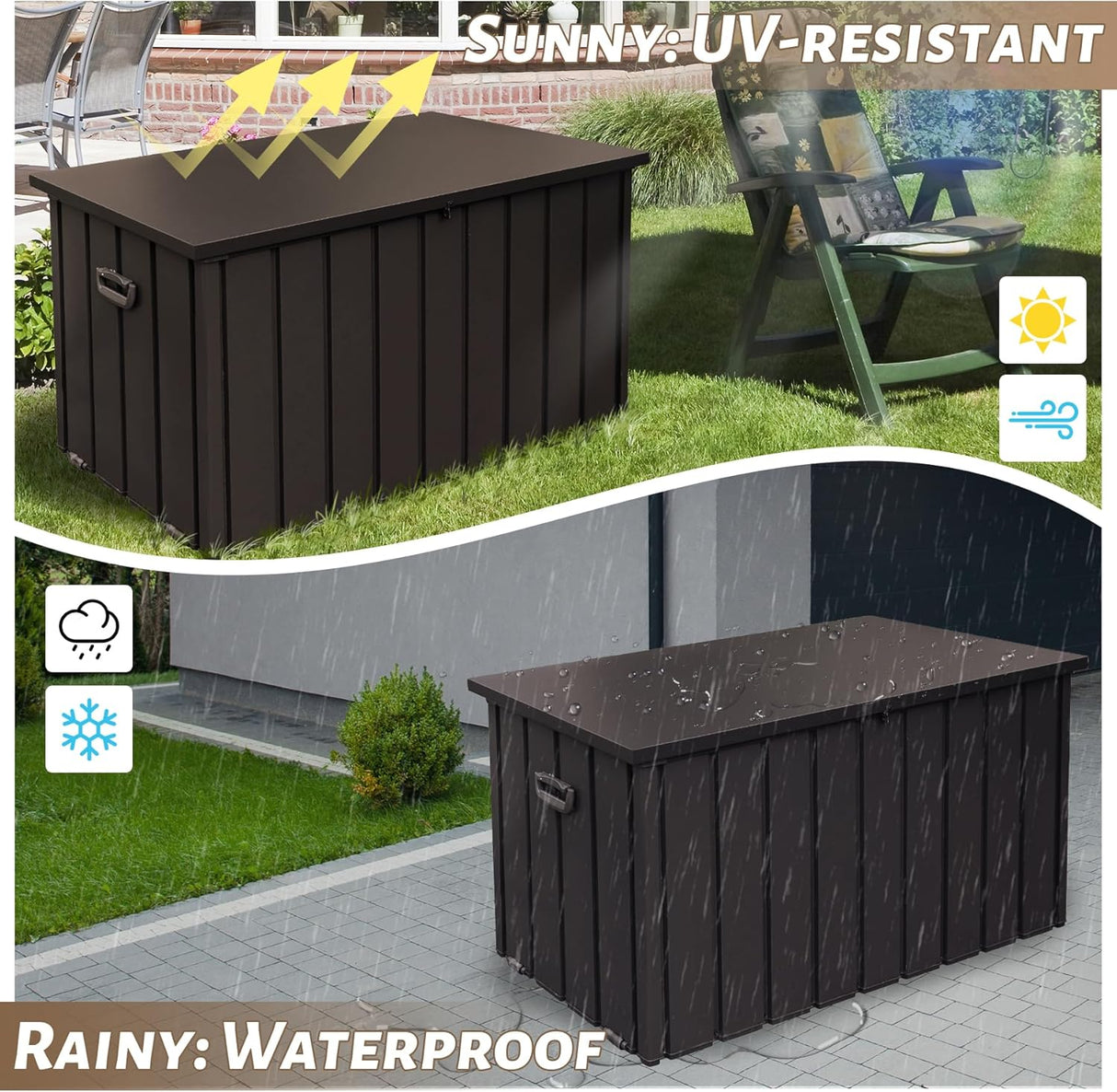 190 Gallon Metal Deck Box