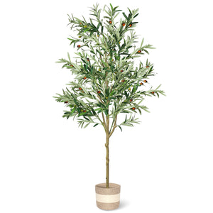 6FT Artificial Olive Tree Indoor Faux Plant