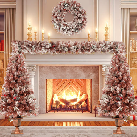 The-Illuminated-Snow-Frosted-Holiday-Ensemble-Christmas-Tree