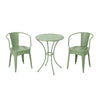 Ambrosia 3 Piece Bistro Set With Leaf Motifs Top And Seat