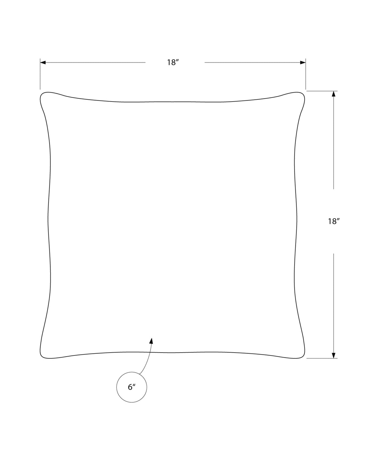 Square Decorative Throw Pillows with Hypoallergenic Insert