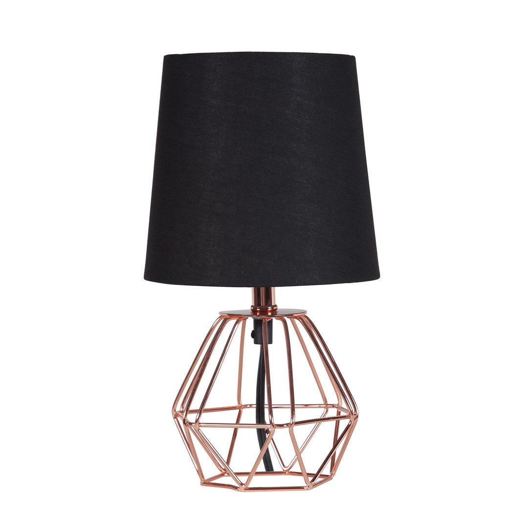 Wesley Geometric Copper Wire Frame Accent Lamp