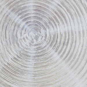 Silver Sand Spiral™ — Hand-Embellished Abstract 3-Piece Canvas Triptych