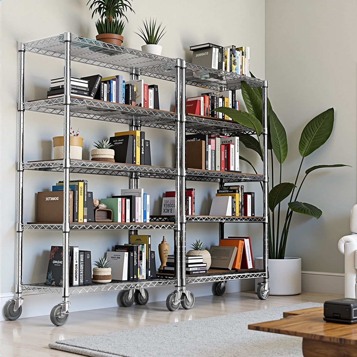 5-Shelf Wire Storage Shelving Unit