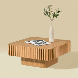 31.5 Inch Modern Handcraft Drum Coffee Table