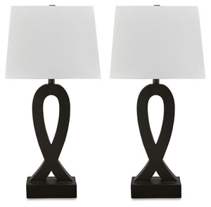 Markellton - Poly Table Lamp (Set of 2) - Black