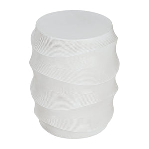 Antique-Style Magnesium Oxide Outdoor Side Table