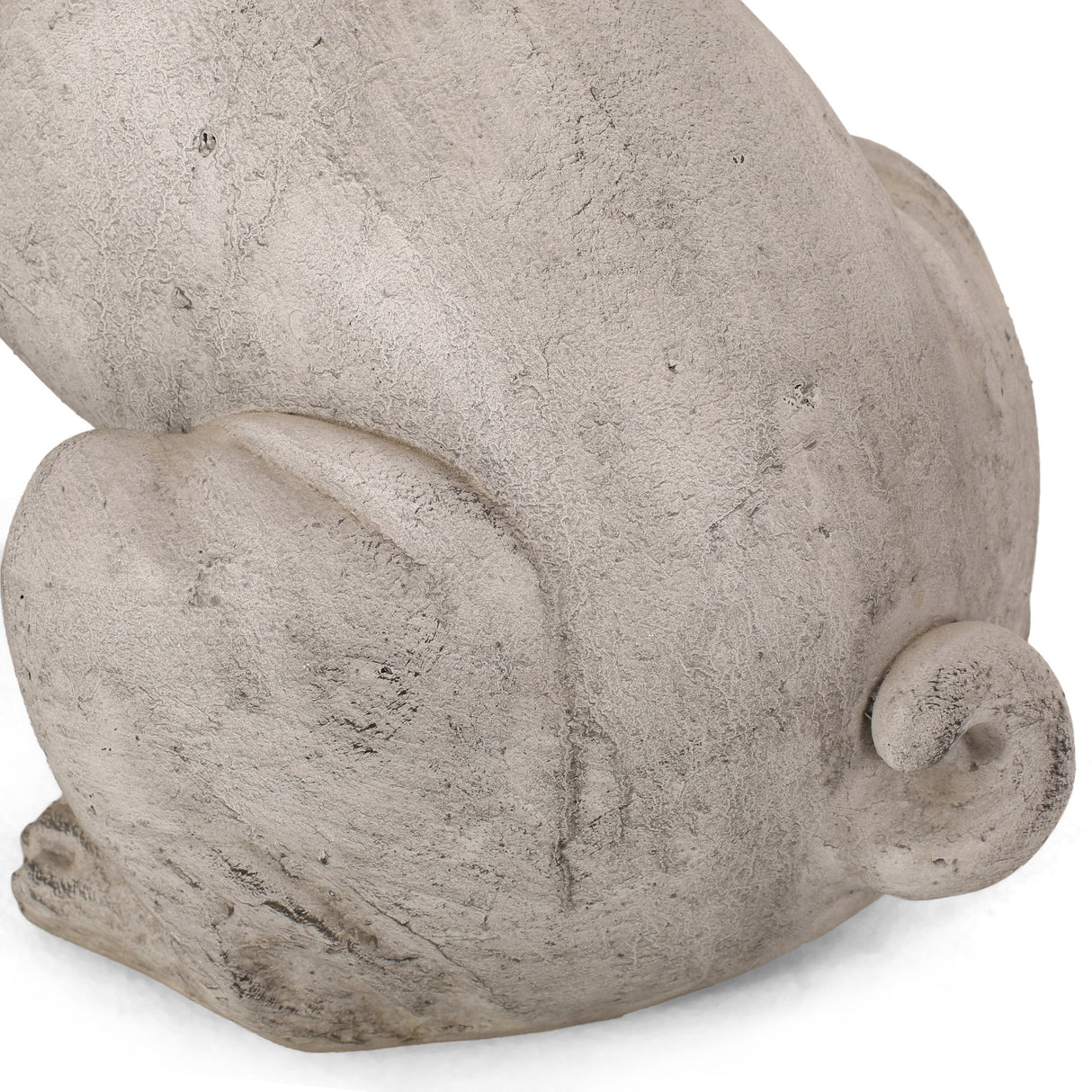 Dog Garden Sculpture, Outdoor French Bulldog Garden Statue, Rustic White