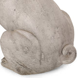 Dog Garden Sculpture, Outdoor French Bulldog Garden Statue, Rustic White