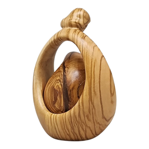 Nesting Style Holy Family Nesting Carved Nativity - Olive Wood - 4.5 Inch