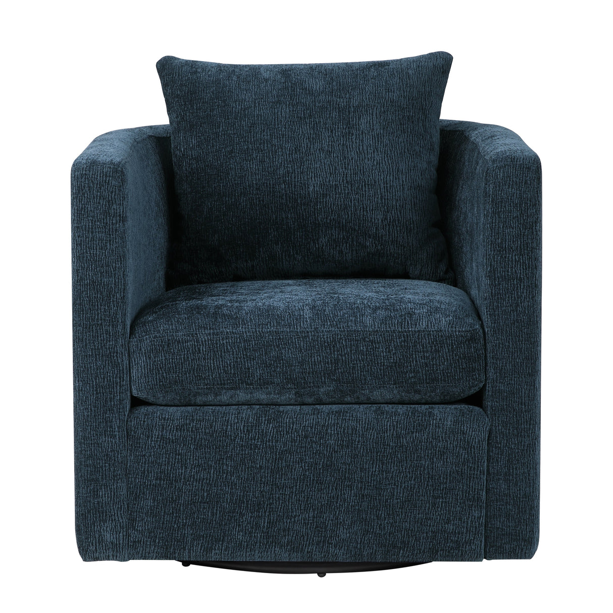 Sutton Light Grey Performance Fabric Swivel Barrel Chair
