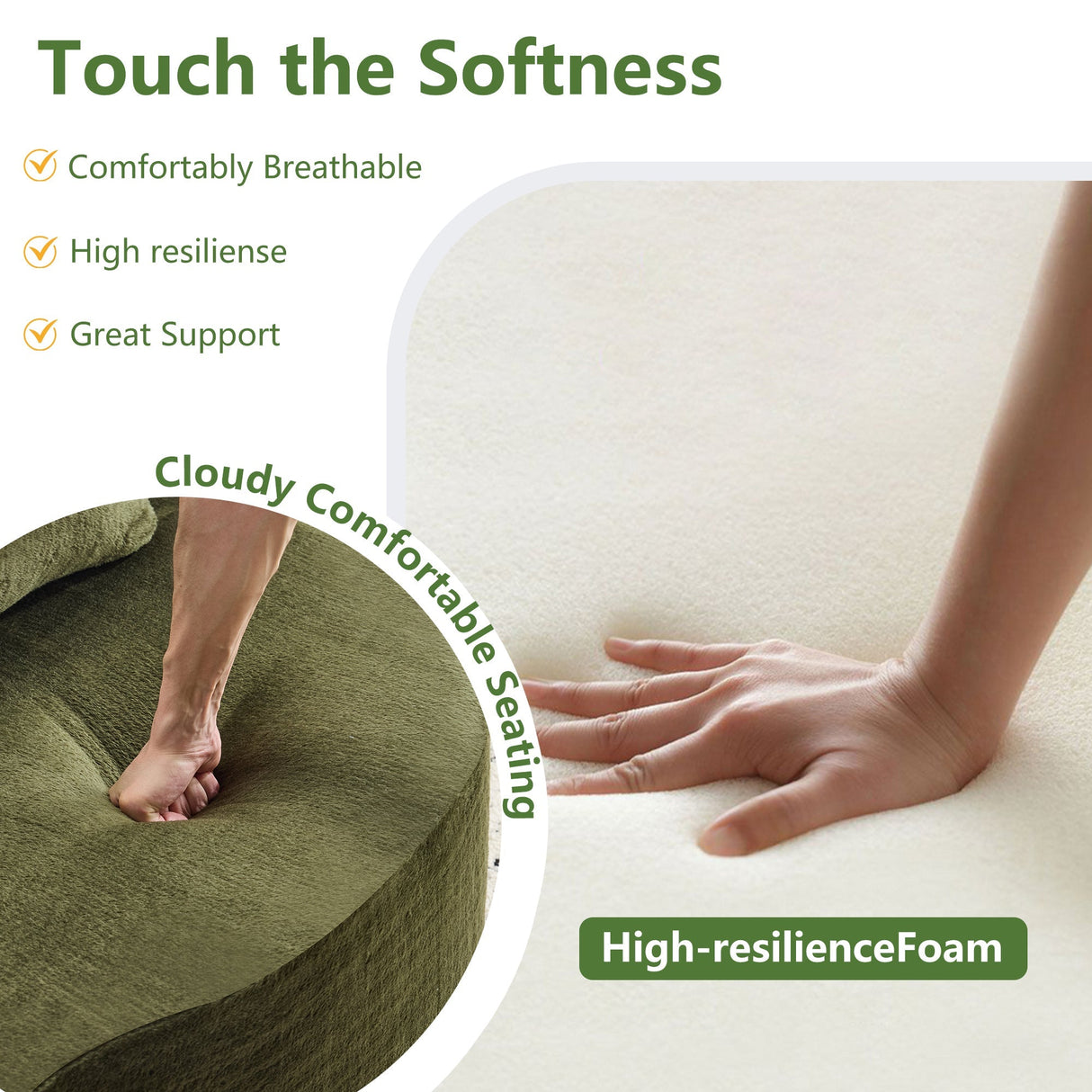 Queen Size Foldable Sofa Bed Chenille Futon Sofa Couch