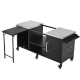 K&K 72.4' Large Grill Table for Big Green Egg