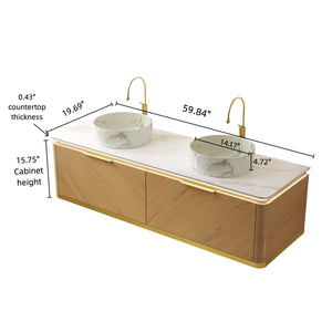 DIPA 60" Bathroom Vanity & Sinks