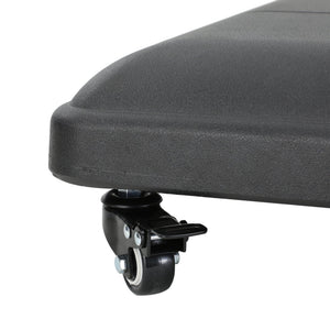 Wheelie - Stylish Square Umbrella Base With Stainless Steel Pole Handle