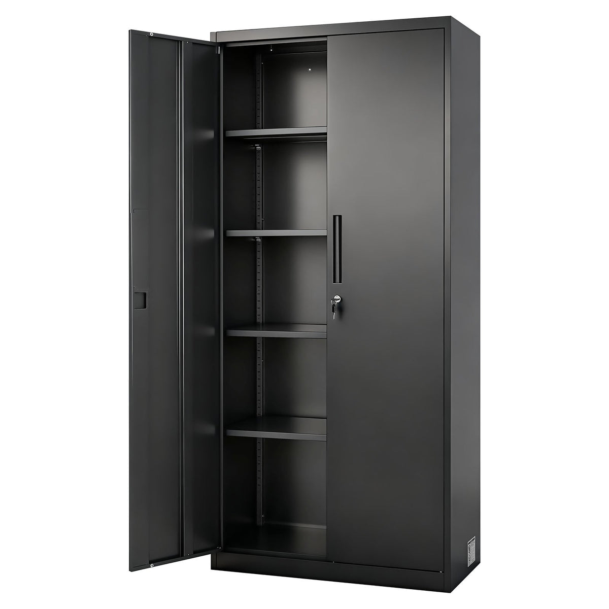 Metal Storage Cabinet, 68.9 in Lockable Steel Garage Cabinet