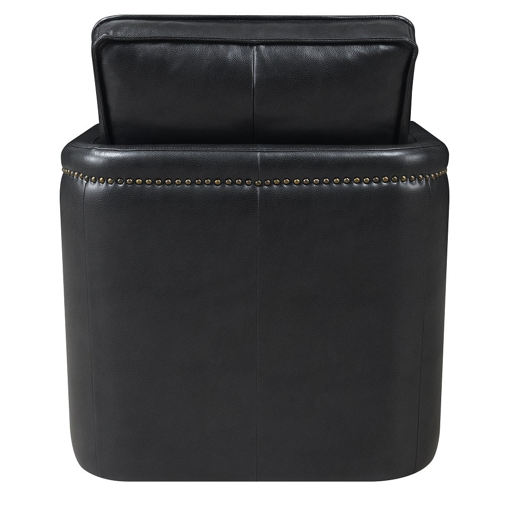 Leather Modern Swivel Accent Chair