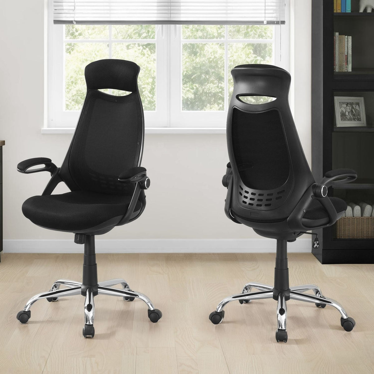 Office Chair, Adjustable Height, Swivel, Ergonomic, Armrests, Contemporary & Modern