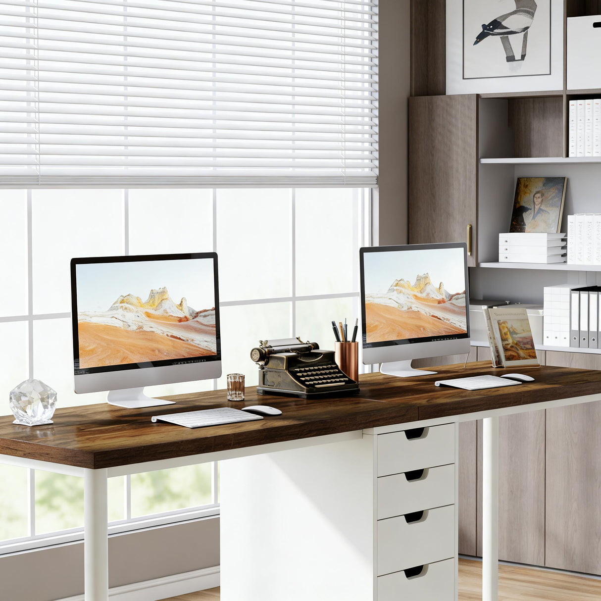 Two Person Computer Desk, Workstation