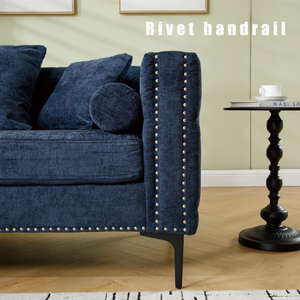 Modern Lounge Chenille Sectional Sofa