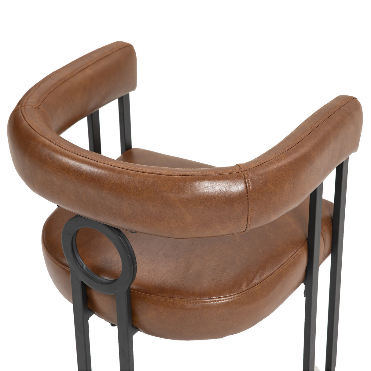 House hold contemporary designed upholstered accent/dining chair/barrel side chairs set of 2