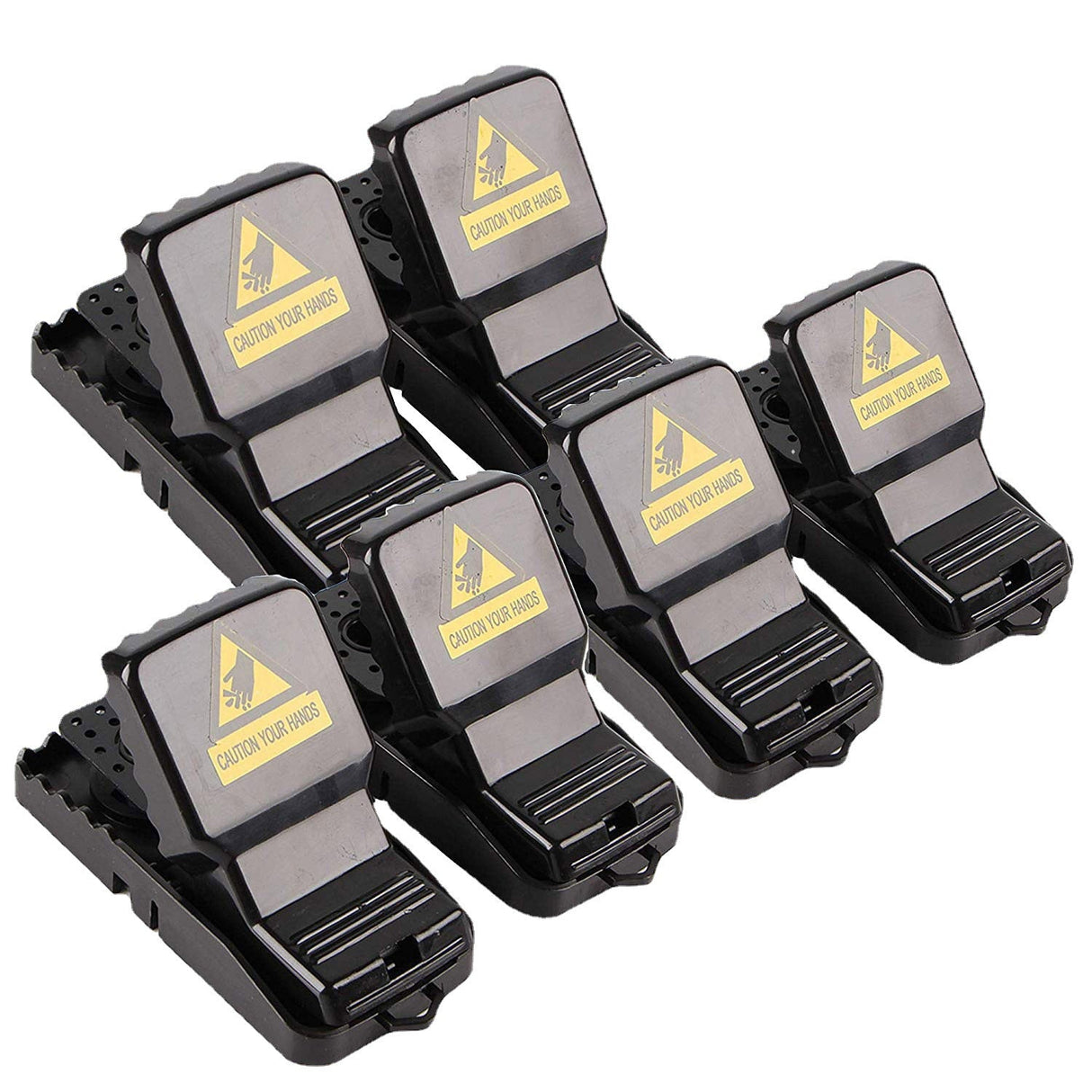 Reusable Snap Mouse Traps – 6-Pack Heavy Duty Plastic Rat Snap Trap