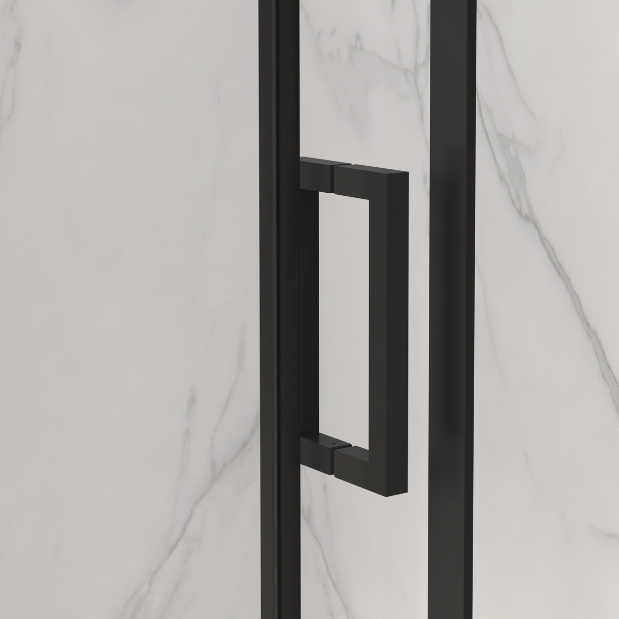 Frameless Sliding Shower Door - 5/16" Thick Tempered Glass