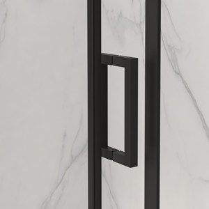 Frameless Sliding Shower Door - 5/16" Thick Tempered Glass