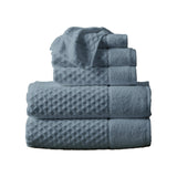 Cotton diamond waffle weave bath towel set - grayson collection