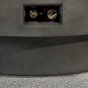 34-Inch Round Propane Fire Pit Table