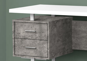 Computer Desk For Home Office, Laptop, Left, Right Set-Up, Storage Drawers, Contemporary & Modern