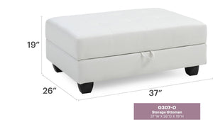 Stylish Storage Contemporary Ottoman